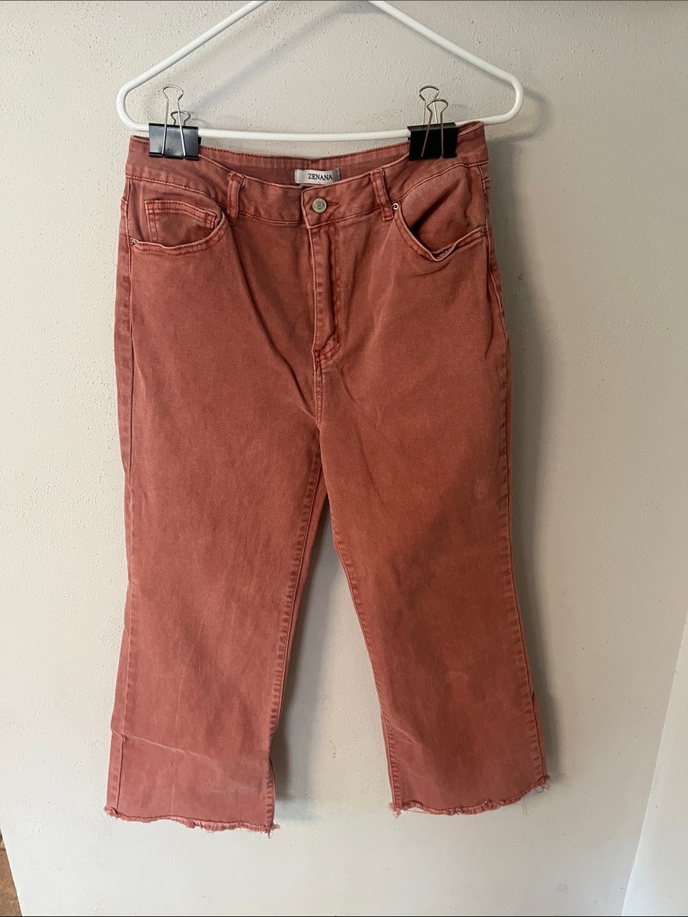 Zenana Women's Rust Cropped Jeans